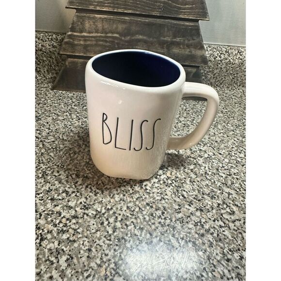 Rae Dunn Artisan Collection BLISS Coffee Mug White Ceramic - Picture 1 of 1